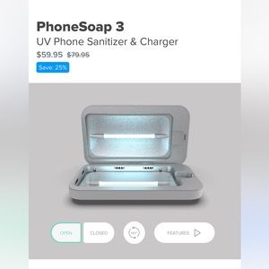 PhoneSoap V3 UV phone sanitizer